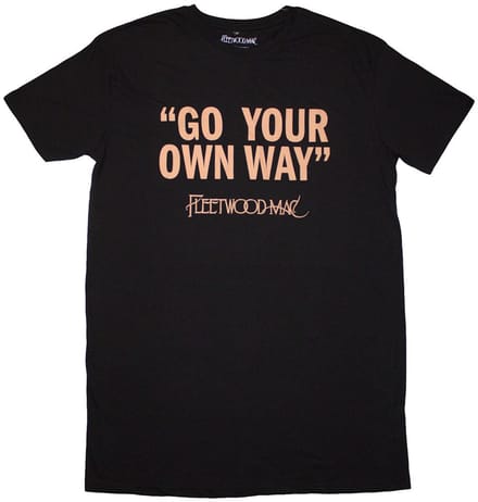 Fleetwood Mac - Go Your Own Way T-shirtjurk - S - Zwart
