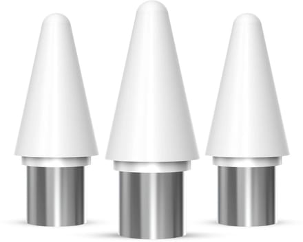 Buddi Replacement Tips - Vervangbare stylus punten – Premium tips geschikt voor Buddi Flow en Buddi Flow 2 – iPad pen vervangpunt – Replacement tips voor Apple Pencil - Set van 3 - Wit