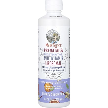MaryRuth's, Prenatale en Postnatale Multivitamine, Sinaasappel Vanille, 15.22 fl oz (450ml)