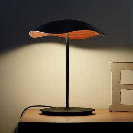 Bover LED tafellamp Valentina M/29, zwart/koper-kleurig