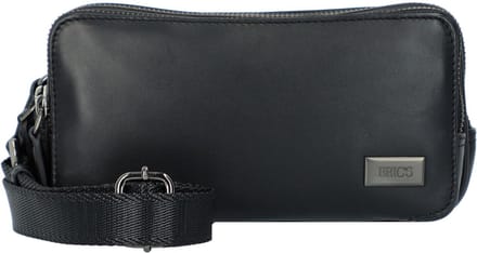 BRIC'S Leren Schoudertas Utensil zak Torino Pouch Black Zwart