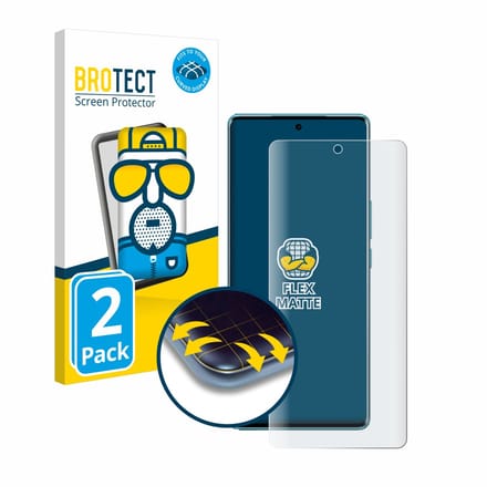 BROTECT - Screenprotector voor Vivo V29 5G - Folie Beschermfolie matte volledig dekking 2 Stuks