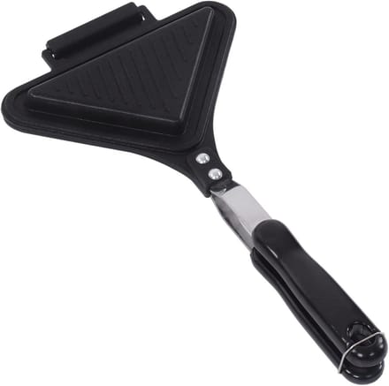 Sandwich Pan - Tosti Maker - Snelle Maaltijden - Dubbelzijdig Non-Stick - Compact Formaat - Aluminiumkleurig