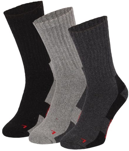 Apollo socks - 3 pack - thermo / tracking - grijs multi - maat 39/42