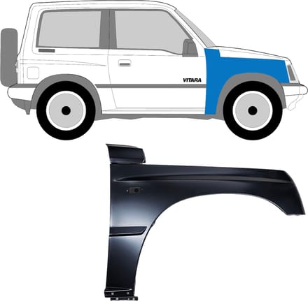 Voorste spatbord voor Suzuki Vitara 1988-1998 / Rechts