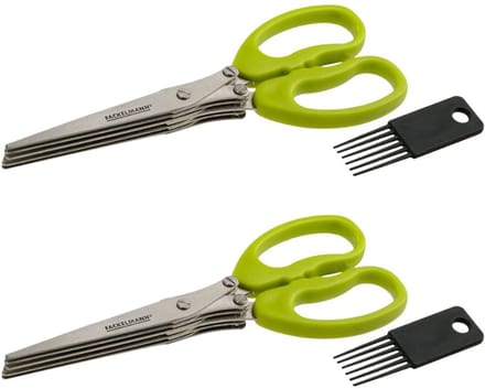Set van 2 Kruidenknippers met reinigingsborstel Fackelmann Basic