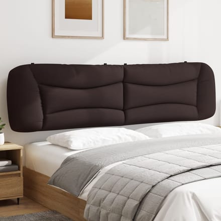 vidaXL - Hoofdbordkussen - "Hvar" - 200 - cm - stof - donkerbruin