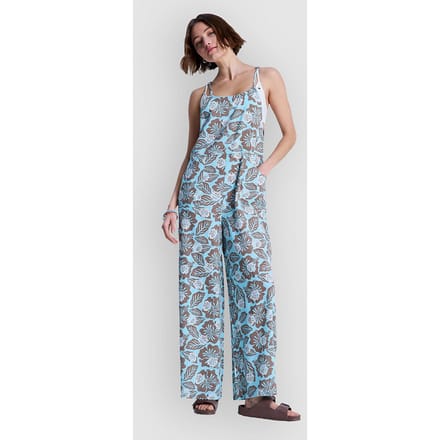 Roxy Hibiscus Haze Mouwloze Jumpsuit Blauw S Vrouw