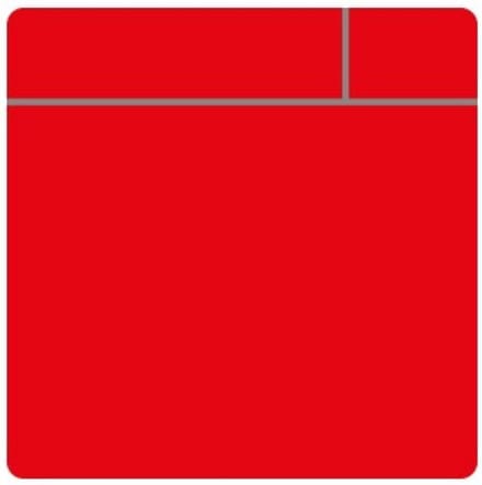 Scrum whiteboard magneet - klein 5x - rood