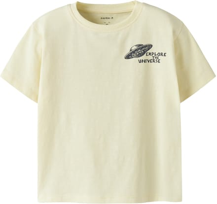 NAME IT - NMMDIB SS NREG TOP BOX - Jongens - T-shirts - geel - maat 92