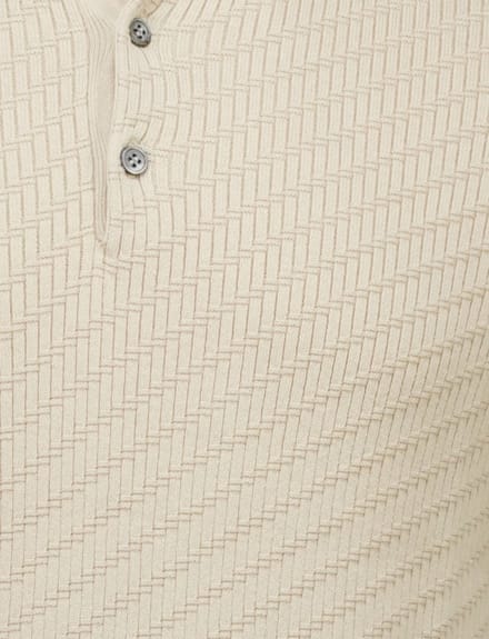 Born With Appetite poloshirt korte mouw beige