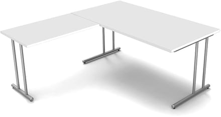 Hoekbureau Profi wit bureau 160cm