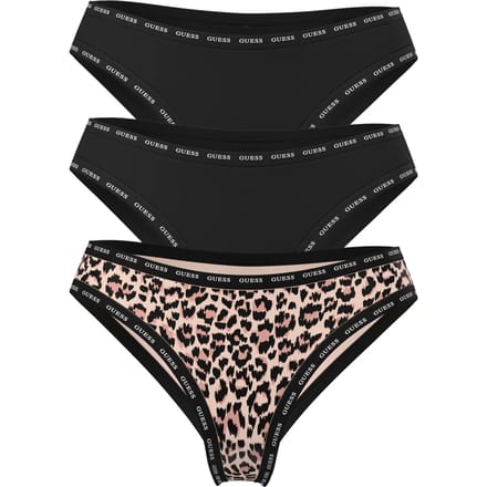 Geprinte Braziliaanse slip voor dames Guess Basic (x3)