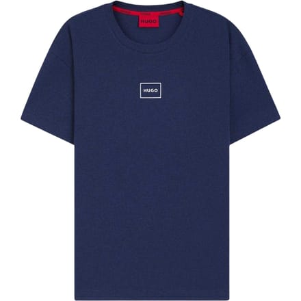Hugo Laze-pyjamashirt met korte mouwen voor heren (Blauw)