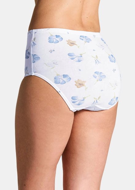 Set katoenen tailleslips - wit / blauw - Gr. 40 van Goldner Fashion