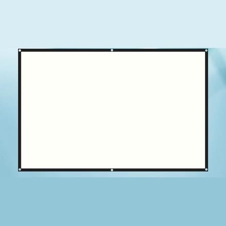 Projectiescherm - Projectorscherm - Thuisbioscoop - Kreukvrij polyester - 60-130 inch - Wit
