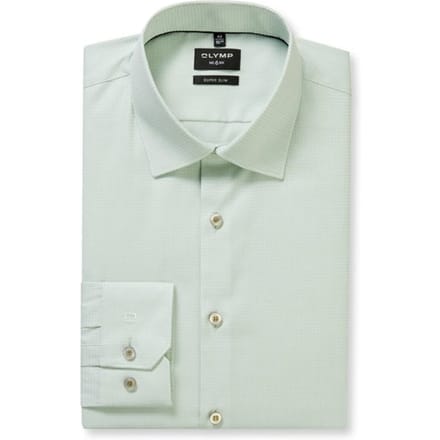OLYMP No. Six Overhemd, Super Slim, Kent, Lichtgroen