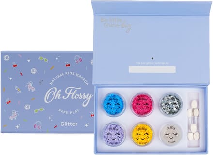 OH FLOSSY Set Glitter - Disco Fever - Kids - In Geschenkdoos - 3 Jaar