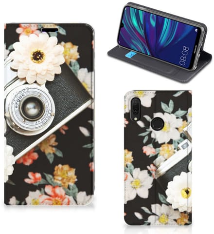 Huawei Y7 hoesje Y7 Pro (2019) Stand Case Vintage Camera