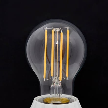 Lindby LED filament lamp, E27, 7 W, helder, 2.700 K