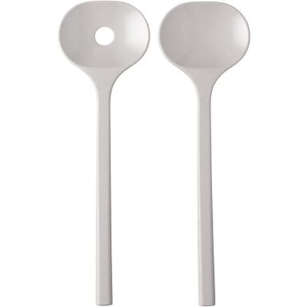 Mepal Sale - Outlet -  Saladebestek Bloom 2-delig - Pebble white - campingservies