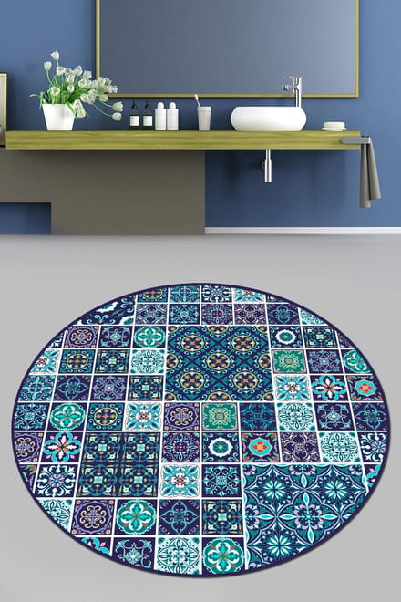 Asir Badmat - Multicolor - Diameter 160 cm
