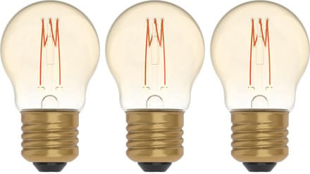 Proventa DECO LED Filament lamp E27 - Model XS - Dimbaar - ⌀ 45 mm - Extra warm wit - 3-pack