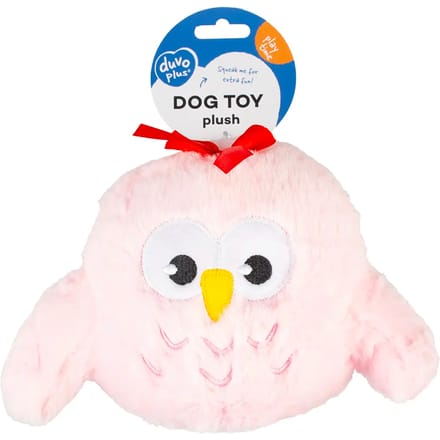 Pluchen meisjes uil voor honden Duvoplus