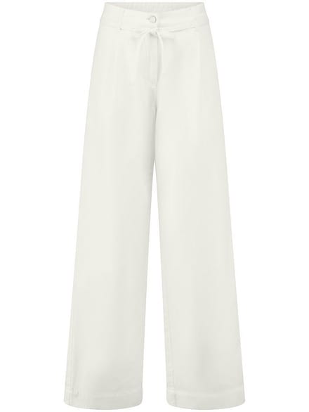 Wide Fit-jeans Van Peter Hahn wit