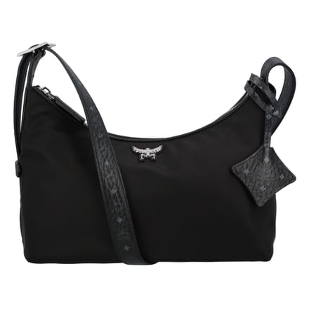 MCM Aren Hobo Bag Small van gerecycled nylon en leer met monogramprint