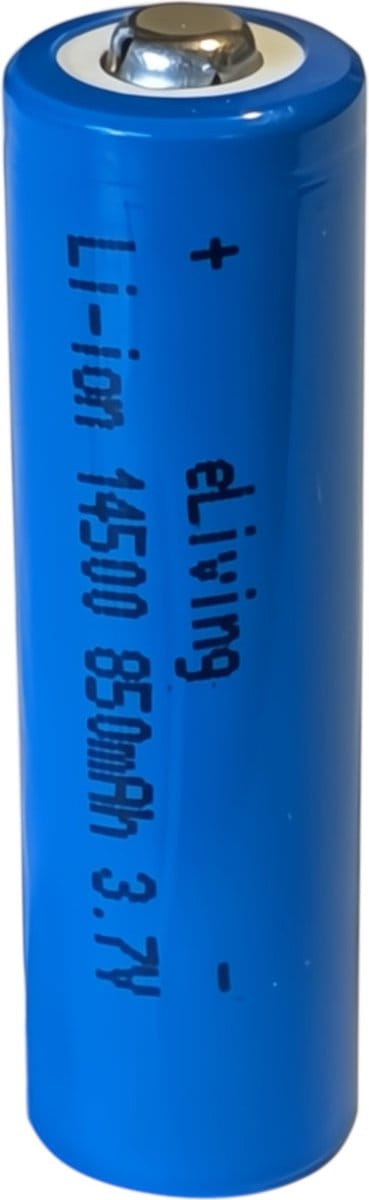 14500 Lithium-ion Batterij - 3,7V Li-ion 850mAh - Button Top