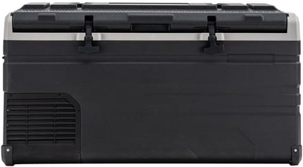 Steamy-E Single Zone Elektrische Compressor Koelbox - Single Zone - 77 liter - 12V en 230V - voor auto en camping - Frigobox - Zwart
