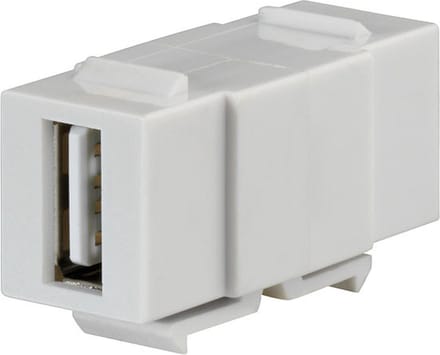 Rutenbeck KMK-USB rw 17010651 Adapter, Koppeling, dubbel 1 stuk(s)