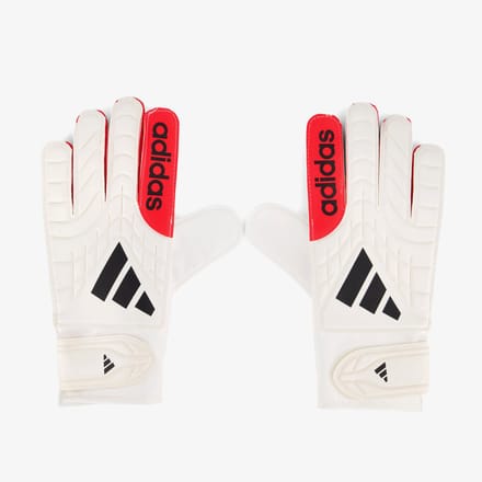 Adidas Copa Club kinder keepershandschoenen wit rood - Maat M