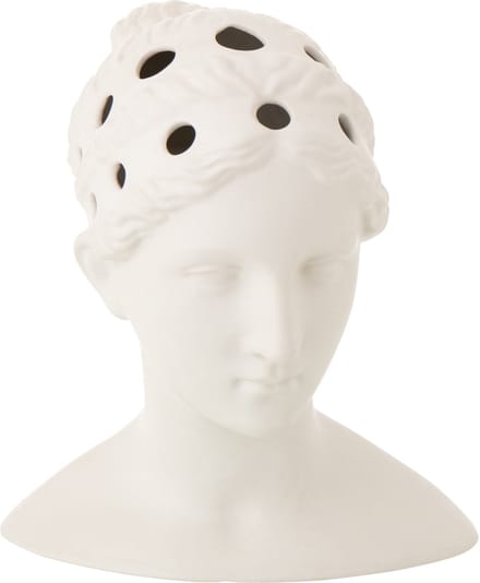 J-Line Vaas Dame Buste Dolomiet - keramiek - wit