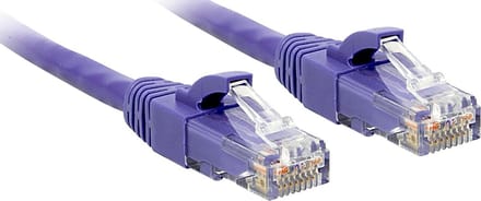 Lindy Cat.6 U/UTP Ethernet Cable - 3m - Paars - 3m