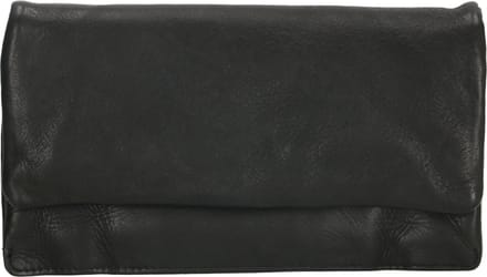 Hide & Stitches Paint Rock Portemonnee - 100% Leer - Zwart