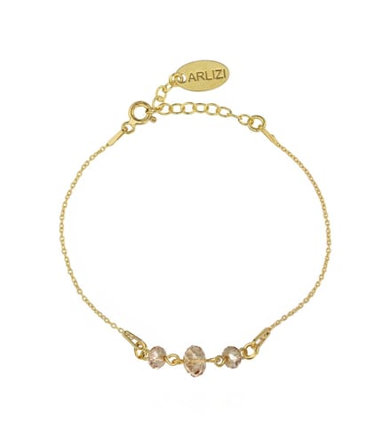 ARLIZI 2008 Armband Swarovski kristal briolette - verguld - 20 cm