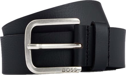 BOSS Leren Riem Janni Sz40 Leather Belt W80 Black Zwart