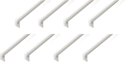 U-profiel Set - Plastic Randprofiel - Afwerking Bouw - Duurzaam PVC-U - 2000 mm Lengte - Wit
