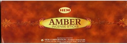 HEM Wierook - Amber - 1 los pakje à 20 stokjes