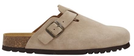 Scholl Klomp Olivier Suede Heren - Lichtbeige