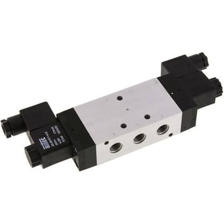 5/3 G1/4 '' Middenuitlaat Magneetventiel 12V DC 3-10bar/42-140psi Airtec