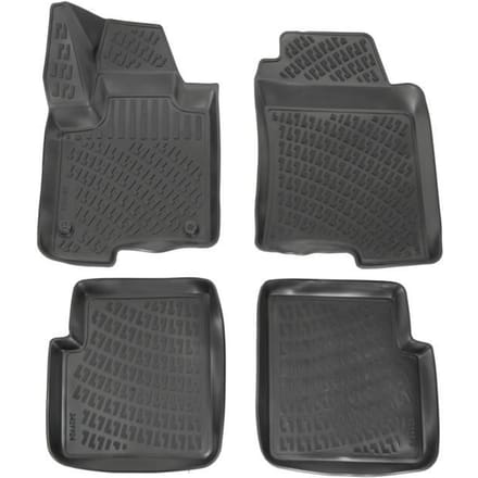 Tapis de sol - Exclusive - Fiat Panda - Caoutchouc 3D - Système de fixation - Toutes saisons