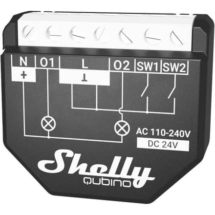 Shelly Shelly Qubino Wave 2PM Schakelactor Z-Wave, Z-Wave+