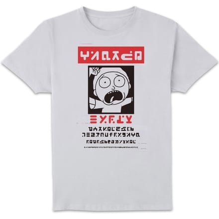 Rick and Morty Wanted Morty T-shirt - Wit - S