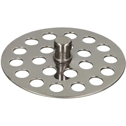 Sanivesk Gootsteenzeef + Knop 40mm Rvs