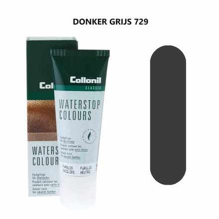 Collonil Waterstop kleur 729 - Donkerbrijs - Gladleer bescherming - tube 75cl