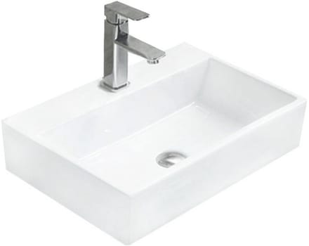 Mexen Paula opbouwwastafel 53 x 36 cm, wit - 21935300