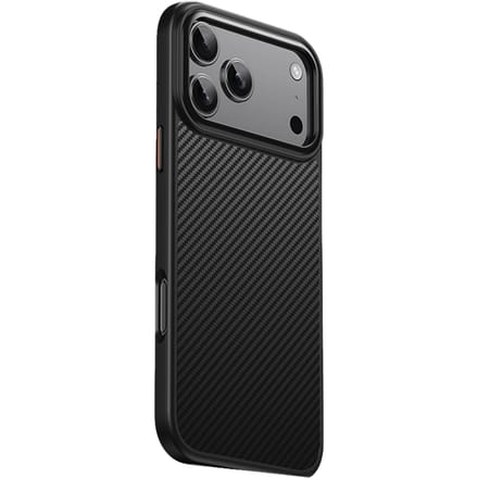 Mocaa Apple iPhone 17 Pro Max Slim Carbon Pantser MagSafe Case Zwart
